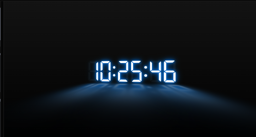 Neon Clock CSS